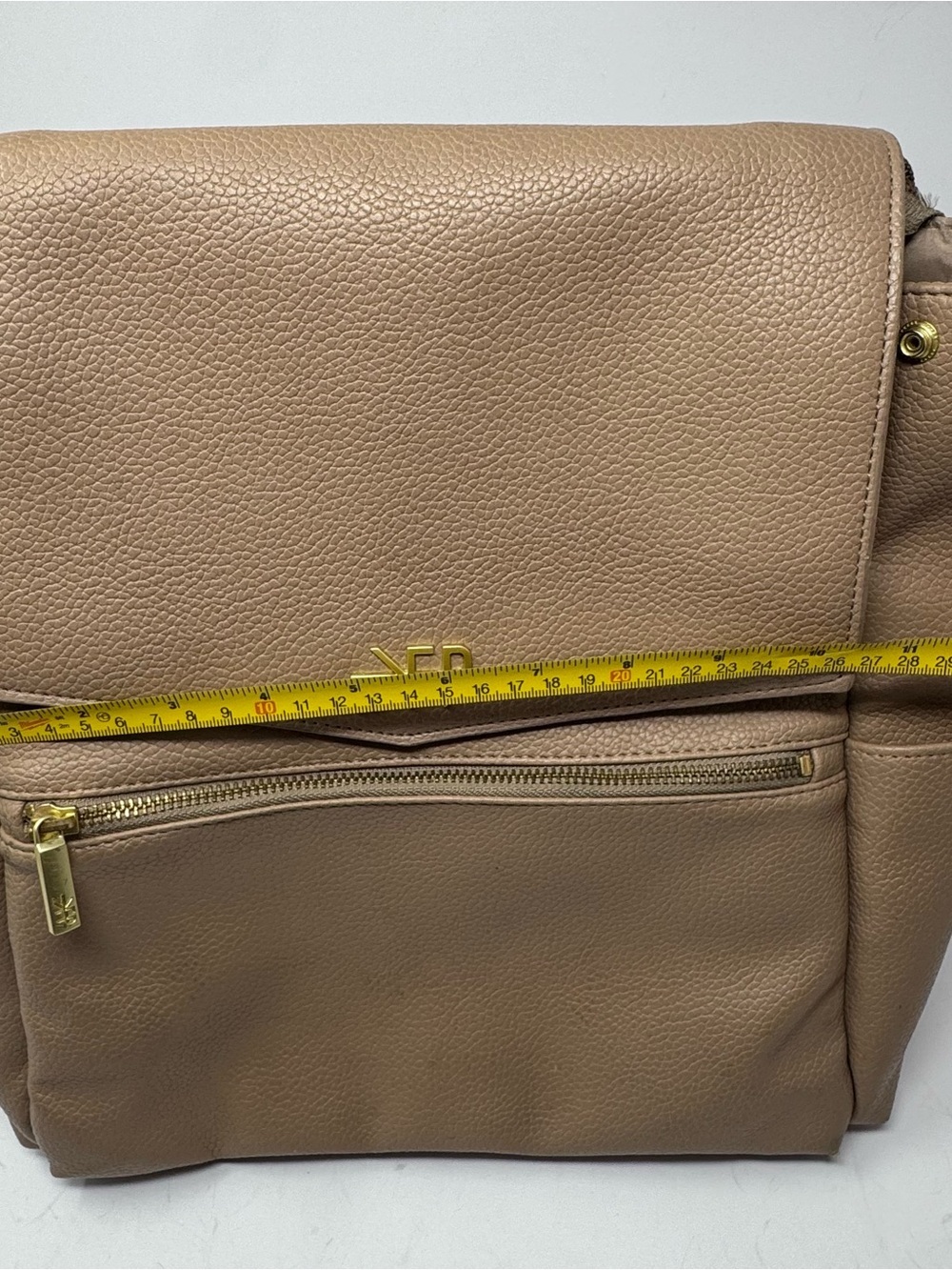 Freshly Picked Classic Diaper Bag Backpack Vegan Leather Nude Beige Large - Picture 8 of 13